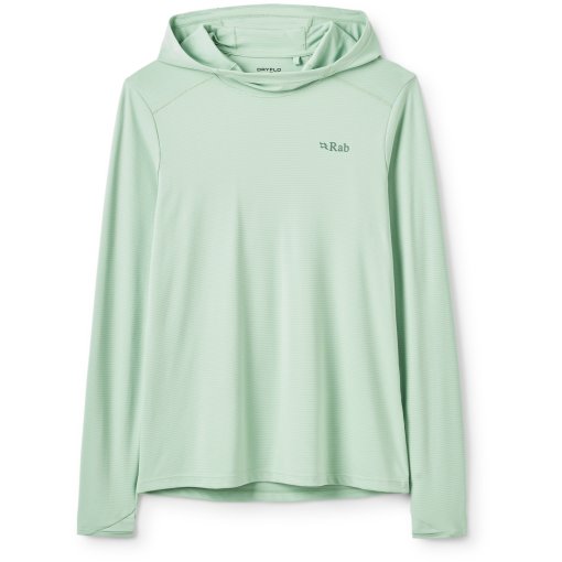 Produktbild von Rab Force Kapuzen-Langarmshirt Damen - fig green