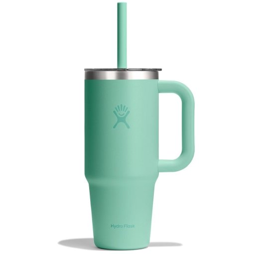 Zdjęcie: Hydro Flask 24oz Travel Kubek z izolacją + przezroczysta pokrywka – 710 ml - Mermaid Green