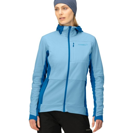 Foto de Norrona Chaqueta Mujer - falketind Alpha90 insulated Zip Hood - Aquarius/Mykonos Blue