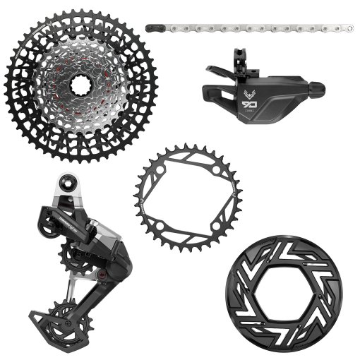 Immagine prodotto da SRAM Kit di Cambio E-MTB Eagle 90 Transmission | T-Type | 104mm BCD | A1 - nero / argento