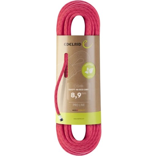 Photo produit de Edelrid Corde Escalade - Swift 48 Eco Dry 8,9 mm - 60 m - pink