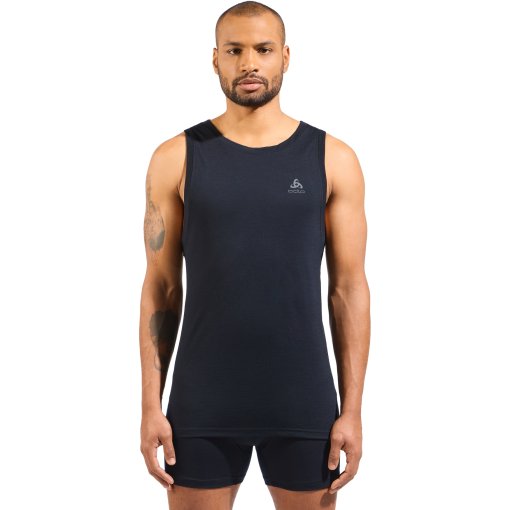 Foto de Odlo Camiseta Interior sin Mangas Hombre - Natural Merino 160 - negro