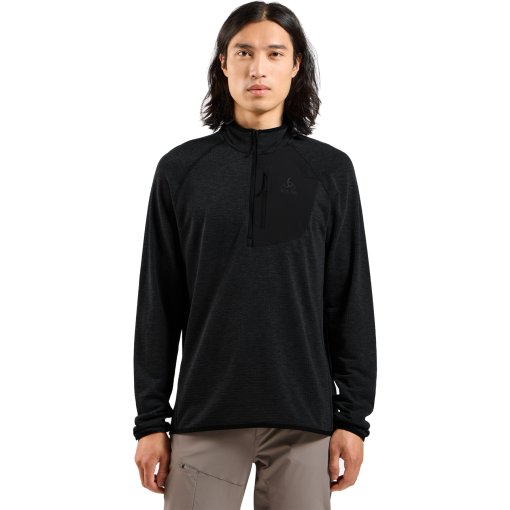 Foto de Odlo Mid Layer Hombre - Ascent Half-Zip - negro