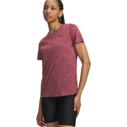 Image de Under Armour Haut à Manches Courtes Femme - UA Tech™ Twist - Claret/Ox Blood