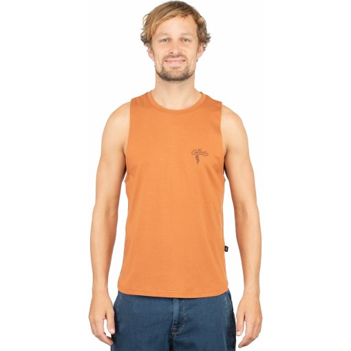 Foto de Chillaz Camiseta sin Mangas Hombre - Vils Mountain Boulder - orange brown