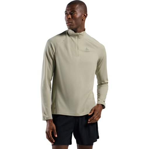 Foto de Odlo Midlayer Running Hombre - Essentials Half Zip - agate gray