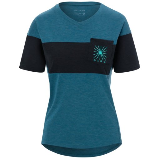 Foto de Giro Camiseta de Manga Corta Mujer - Ride - harbor blue/black