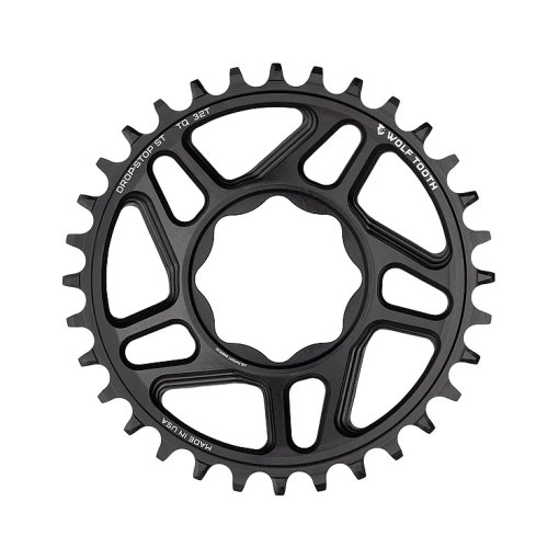 Foto de Wolf Tooth Plato TQ Direct Mount | Drop-Stop ST - negro