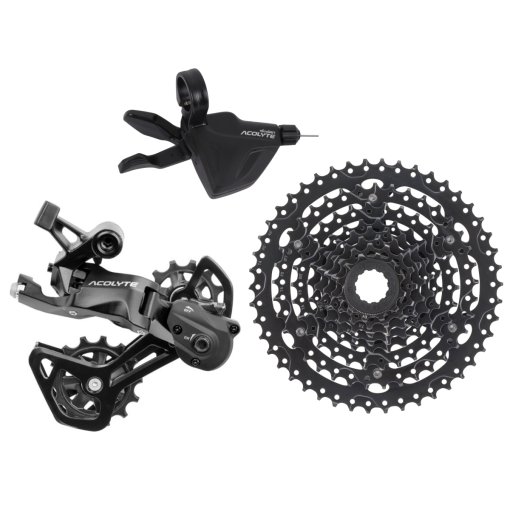 Foto de microSHIFT ACOLYTE V2 Upgrade Kit - MTB | Medium | 1x8 Velocidades - CS-H083 Cassette (12-46D)