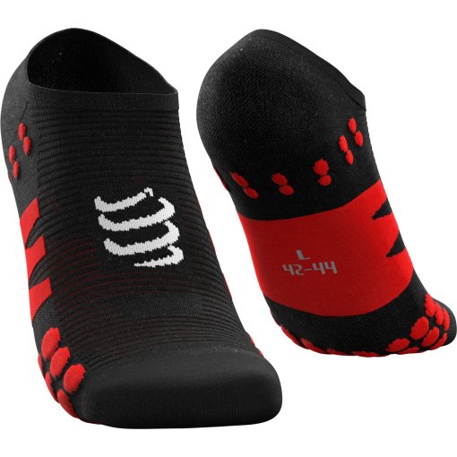 Foto de Compressport Calcetines - No Show - negro/rojo