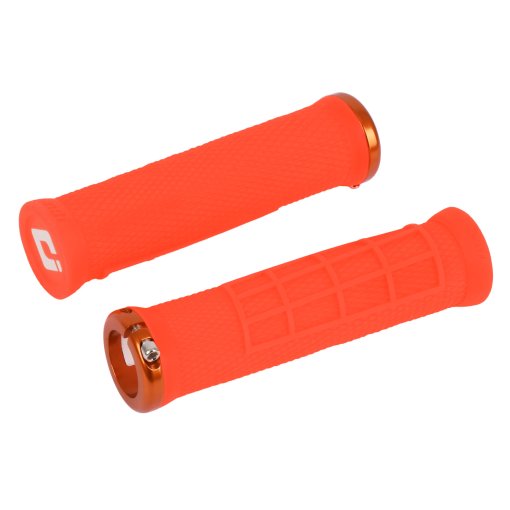Foto de ODI Elite Flow Lock-On Puños - naranja neón/naranja