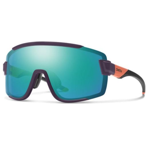 Produktbild von Smith Wildcat ChromaPop Brille - Matte Purple / Cinder / Hi Viz - Opal Mirror | Clear