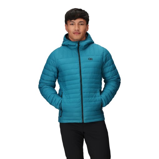 Foto de Outdoor Research Plumífero Chaqueta con Capucha Hombre - Transcendent - aurora