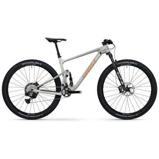 Produktbild von Ghost LECTOR FS ADVANCED - Deore Di2 - Carbon MTB - 2026 - silver stone / whispering gray glossy