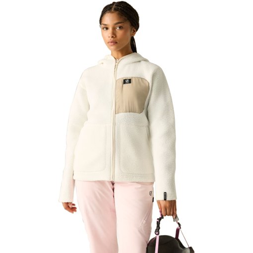 Produktbild von Dare 2b Firn Hooded Borg Jacke Damen - 0FS Egret