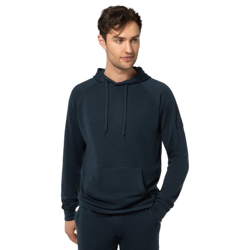 Produktbild von SUPER.NATURAL Favourite Bio Kapuzenpullover Herren - Blueberry