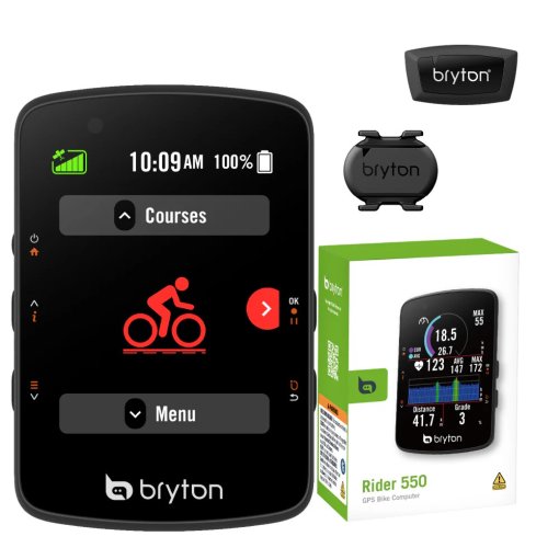 Produktbild von Bryton Rider 550 D GPS Fahrradcomputer