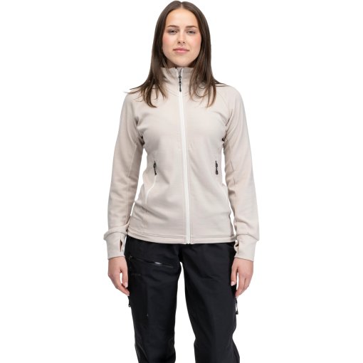 Photo produit de Bergans Rabot Merino Tech Midlayer Veste à capuche pour femmes - bone white