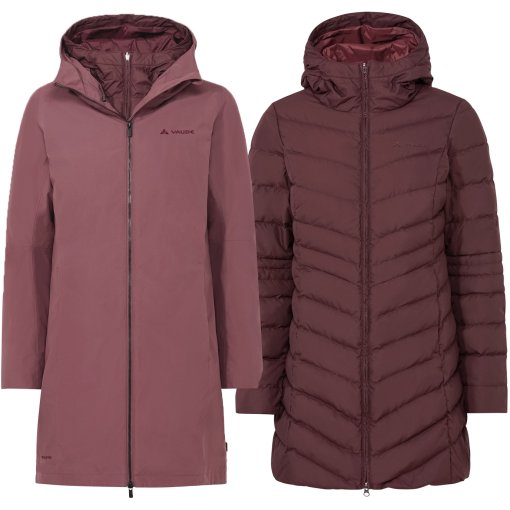 Photo produit de Vaude 3 en 1 Manteau Femme - Annecy III - ruby dusk