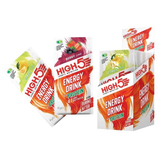 Foto de High5 Bebida de Proteína y Carbohidratos en Polvo - Energy Drink with Protein - 12x47g