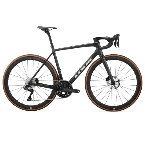 Picture of LOOK 785 HUEZ RS Ultegra Di2 / Fulcrum Speed 42 - Carbon Road Bike - 2027 - carbon black / chrome