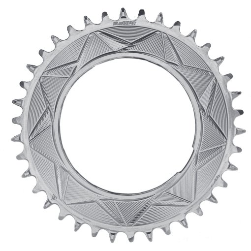 Photo produit de Alugear AERO Plateau vélo - VTT | Thread Mount | 3 mm | 1x 11/12 vitesses | rond - silver