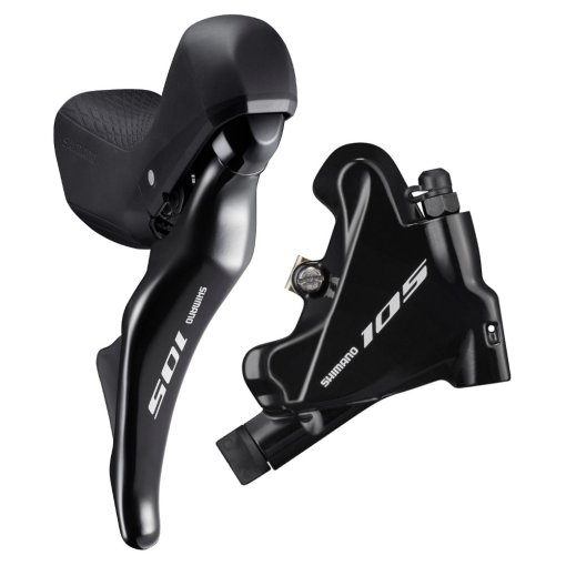 Foto de Shimano Freno Disco Hidráulico - 105 ST-R7025 + BR-R7070 - Flat Mount - 2x11 - Set Rueda Trasera - negro