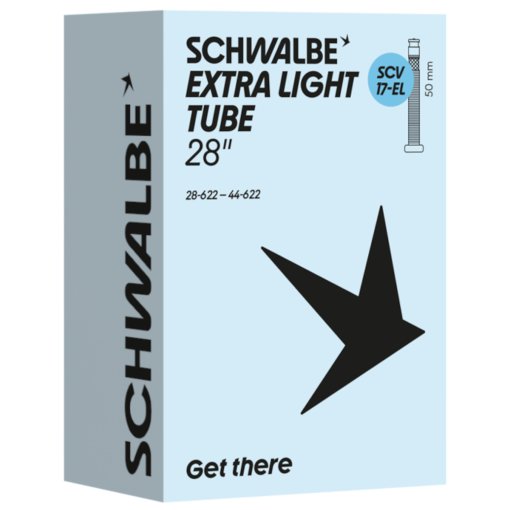 Productfoto van Schwalbe Binnenband - No. 17-EL (Extra Light) | 28&quot; - 28/44-622 | SCV (Clik Valve)
