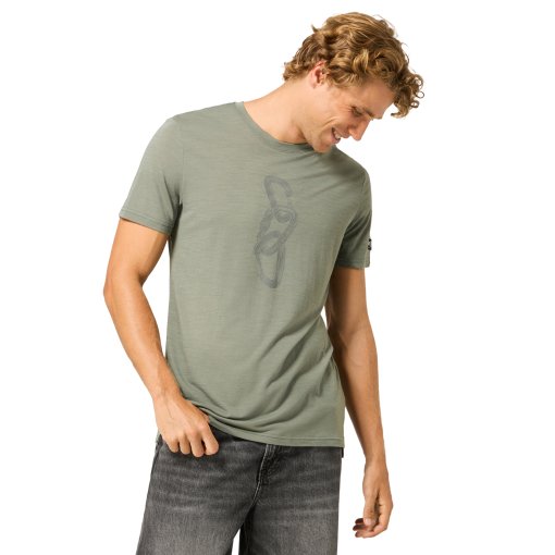 Billede af SUPER.NATURAL Carabineri T-shirt til herrer - Eucalyptus/Cashmere Grey