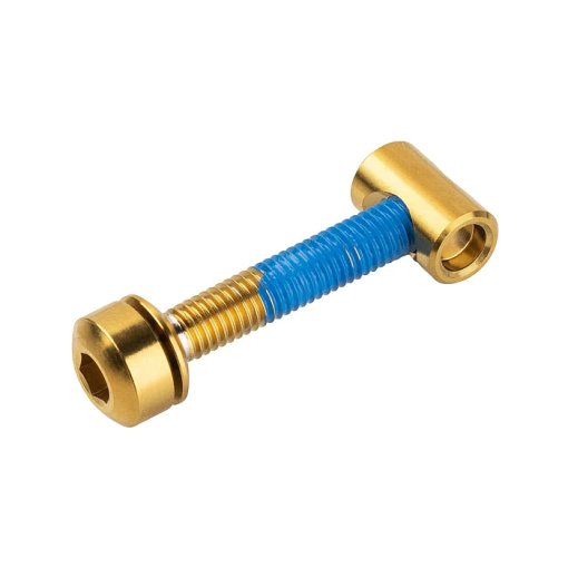 Produktbild von Wolf Tooth Titan Schraube Upgrade Kit für QR Sattelstützklemme - gold