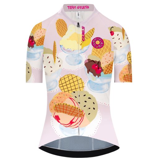 Productfoto van Q36.5 Gregarius Pro Team Gelato Dames shirt met korte mouwen - white