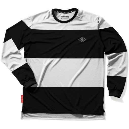 Picture of Loose Riders Tech Long Sleeve Jersey Men - Baseline Bold White