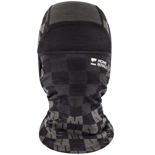 Foto de Mons Royale Pasamontañas - Ascender Merino Seamless - dried sage / negro