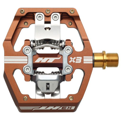 Productfoto van HT X3T Klikpedalen - DH-Enduro | Titanium As - root beer