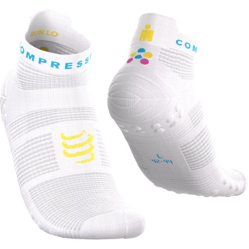 Picture of Compressport Pro Racing Compression Socks v4.0 Run Low - Ironman 2026 - white - L2