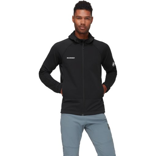 Foto de Mammut Chaqueta con Capucha Midlayer Hombre - Massone - negro