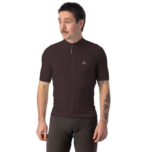 Foto de 7mesh Maillot de Manga Corta Hombre - Ashlu Merino - Dark Chocolate