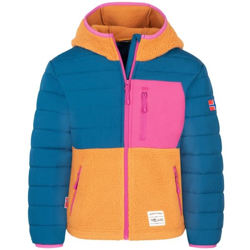 Immagine prodotto da Trollkids Giacca Bambino - Romsdalen - Almond/Madeira Blue/Bright Berry
