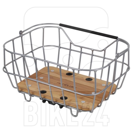 Immagine prodotto da Racktime Cestino Bici Portapacchi - BASKIT Breeze - 25L - argento