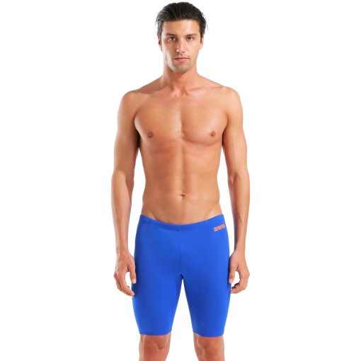 Productfoto van arena Performance Solid Team Zwem Jammer Mannen - Neon Blue/Team Orange