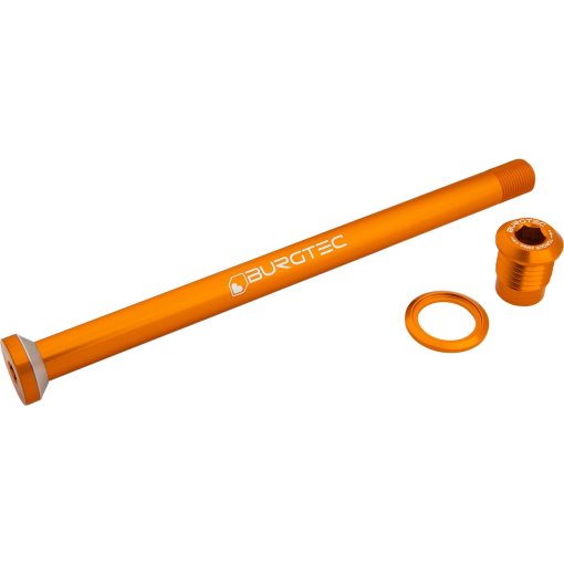 Billede af Burgtec Stikaksel - baghjul | 12x148mm Boost | M12x1 | 174mm | til Amflow - iron bro orange