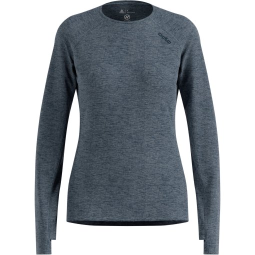 Produktbild von Odlo X-Alp Performance Wool 115 Langärmeliges Trailrunning-Shirt Damen - reflecting pond melange