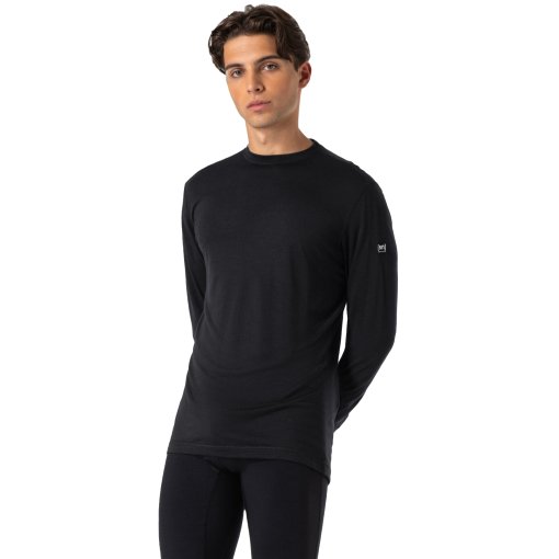 Foto de SUPER.NATURAL Camiseta de Manga Larga Hombre - Tundra175 - Jet Black