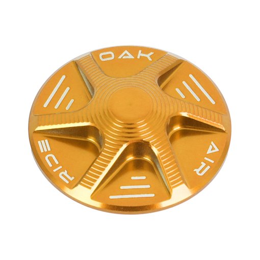 Photo produit de OAK Components Capuchon de valve AIR pour fourches à suspension - or