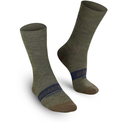 Picture of Bioracer Thermal Merino Cycling Socks - olive