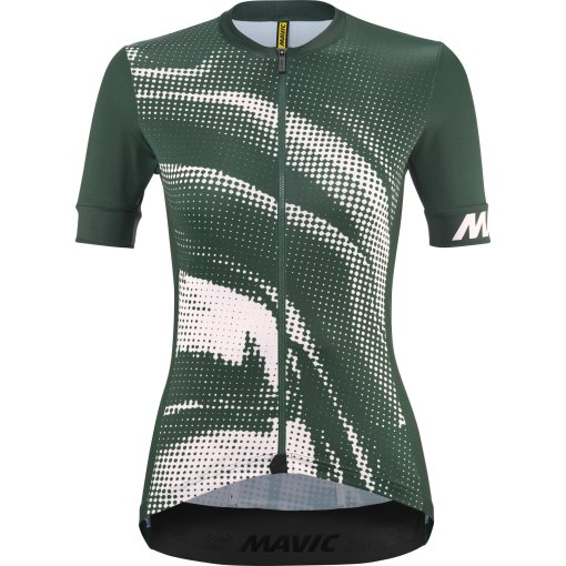 Photo produit de Mavic Aksium Graphic Maillot cyclisme pour femmes - forest green/rose