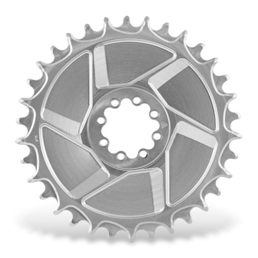 Photo produit de Alugear Plateau - AERO - MTB | Direct Mount (SRAM 8-Bolt) | Boost | 1x 11/12s (T-Type) - rond | argenté