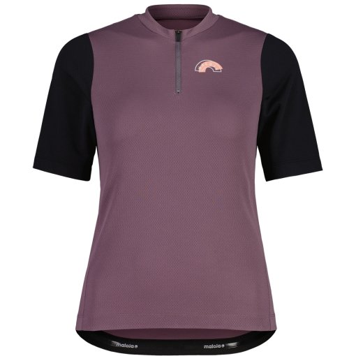Photo produit de Maloja Maillot Manches Courtes Femme - ArlersteinM. Gravel - stormy lilac multi 1266