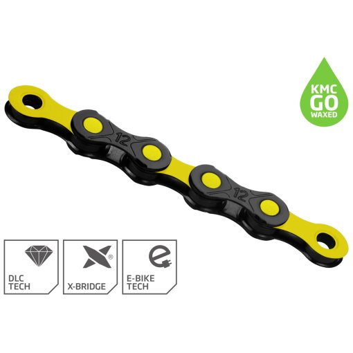 Immagine prodotto da KMC Catena - DLC - WAXED | 12 Velocità - nero/giallo