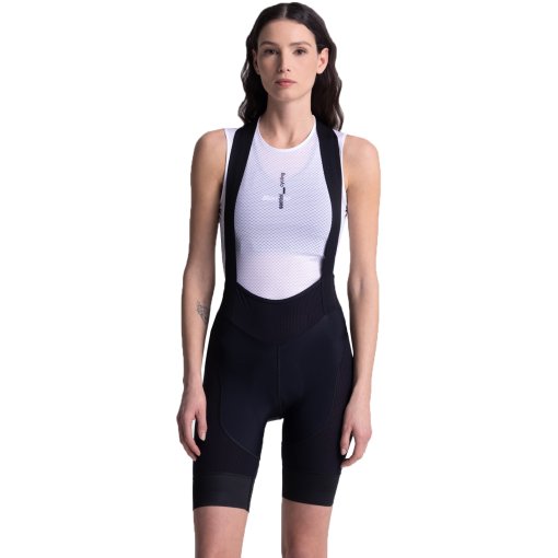 Photo produit de Santini Cuissard à Bretelles Court Cycliste Femme - Super Lite Indoor - black NE